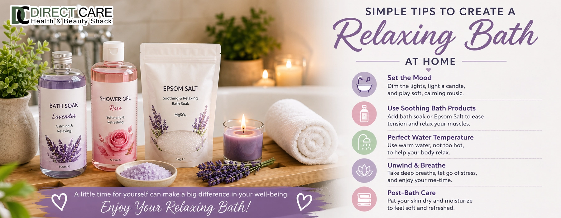 The Right Body Care: Simple Tips to Create a Relaxing Bath at Home