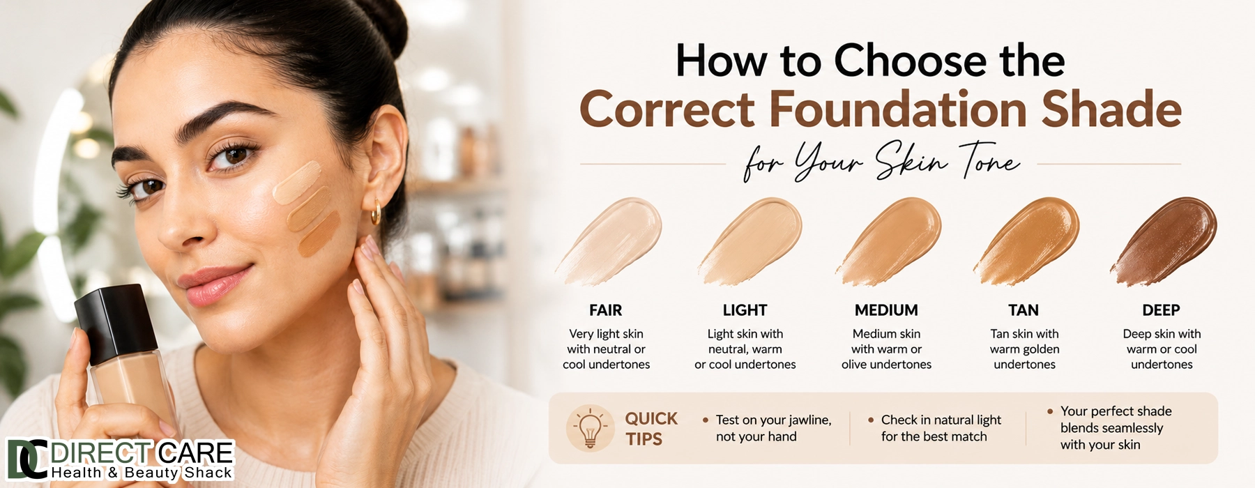 How to Choose the Correct Foundation Shade for Your Skin Tone