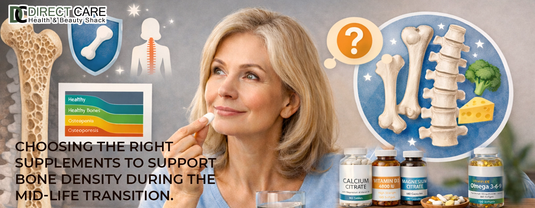Choosing The Right Supplements to Support Bone Density During the Mid-Life Transition Health Care article