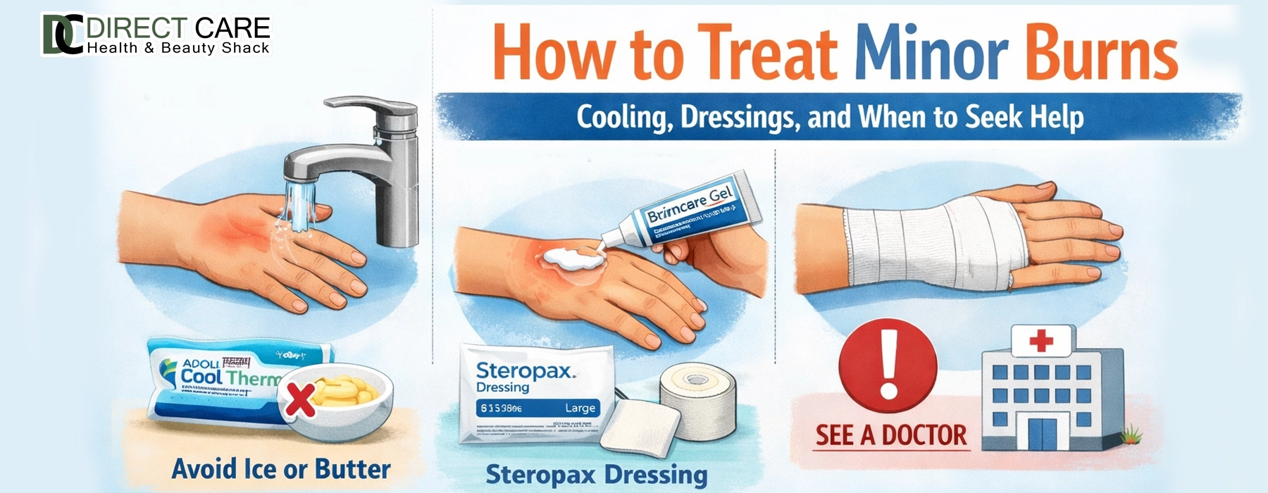How to Treat Minor Burns: Cooling, Dressings, and When to Seek Help Health Care article