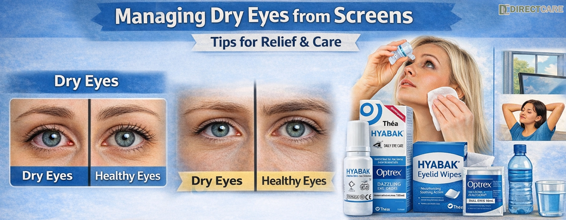 Manage Dry Eyes From Screens With Drops, Wipes, Habits Health Care article