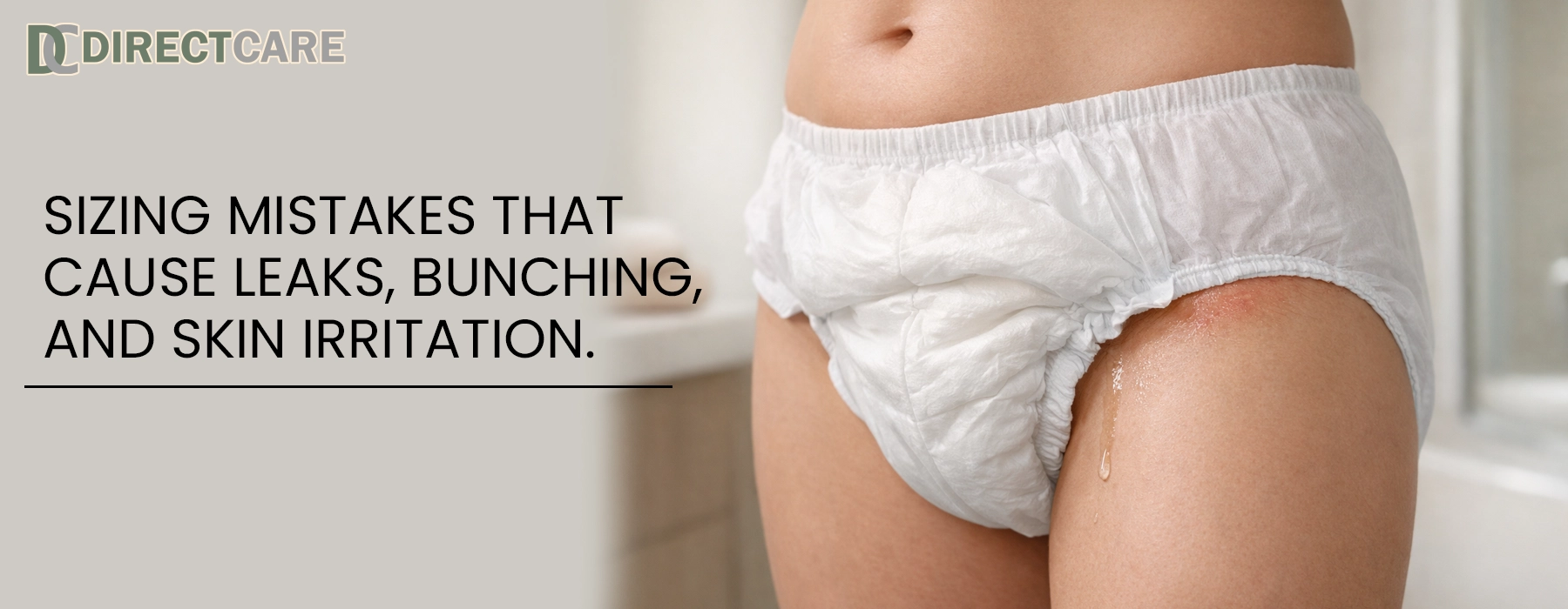 Sizing mistakes in incontinence care that lead to leaks, bunching, and skin irritation Health Care article