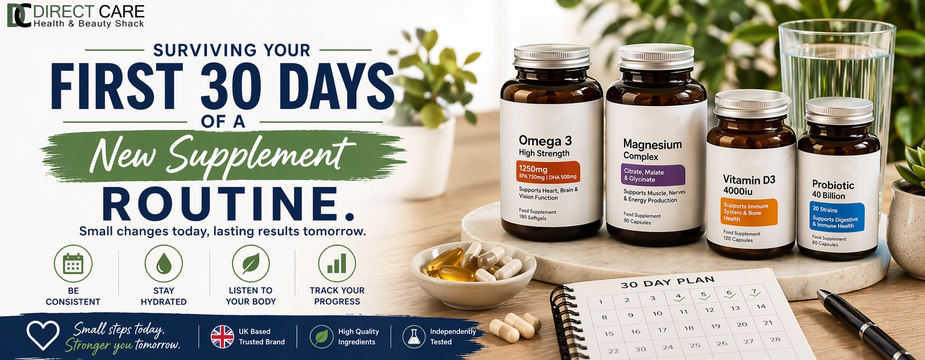 Surviving Your First 30 Days of a New Supplement Routine Health Care article